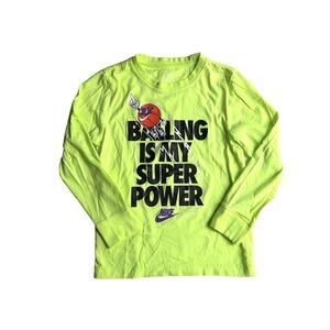 Nike Neon Yellow Basketball Long Sleeve Tee
